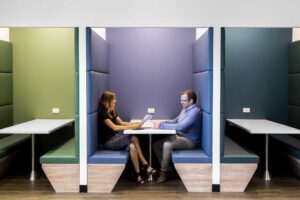 Concept commercial interiors Office Fitout booths breakout