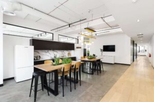 Concept commercial interiors Office Fitout breakout kitchen